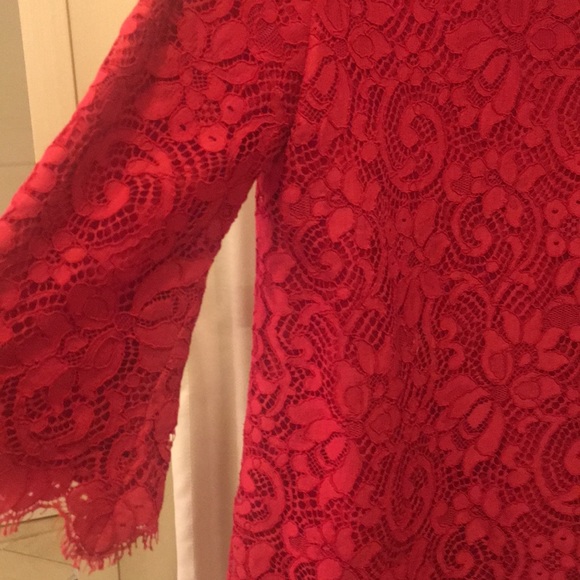 Dolce & Gabbana girls red lace dress - Picture 4 of 8